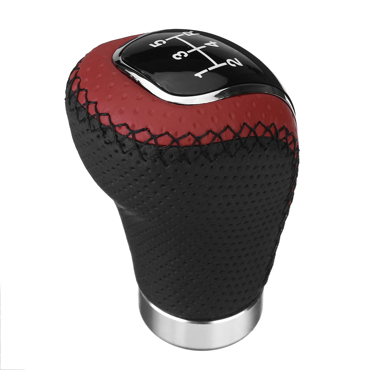 5/6 Speed Universal Manual Car Gear Shift Knob Shifter Lever Stick with 3 Cap — view 5