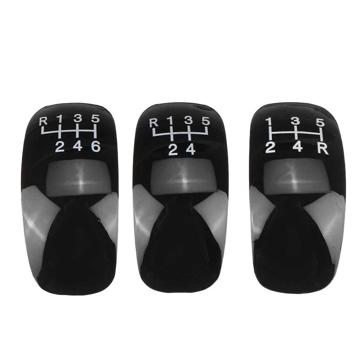 5/6 Speed Universal Manual Car Gear Shift Knob Shifter Lever Stick with 3 Cap — view 9