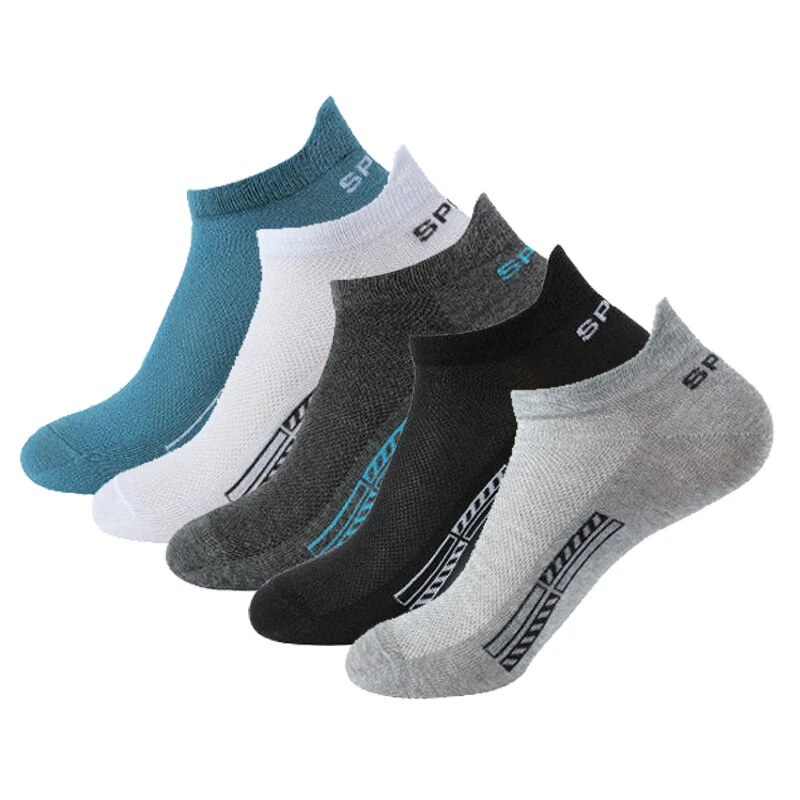 5 Pairs Cotton Short Socks For Male High Quality Women Low-cut Crew Ankle Sports Mesh Breathable Summer Casual Soft — view 11