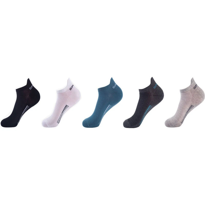 5 Pairs Cotton Short Socks For Male High Quality Women Low-cut Crew Ankle Sports Mesh Breathable Summer Casual Soft — view 6