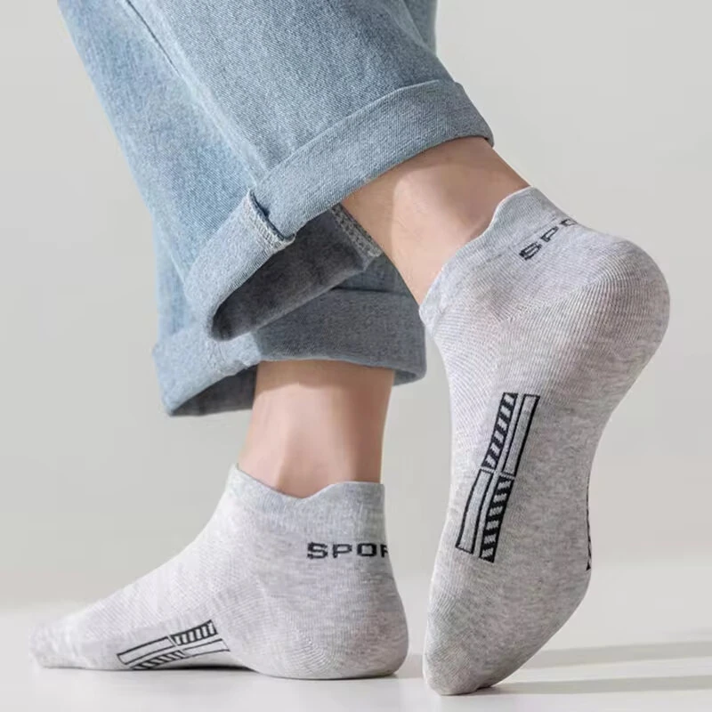 5 Pairs Cotton Short Socks For Male High Quality Women Low-cut Crew Ankle Sports Mesh Breathable Summer Casual Soft — view 7
