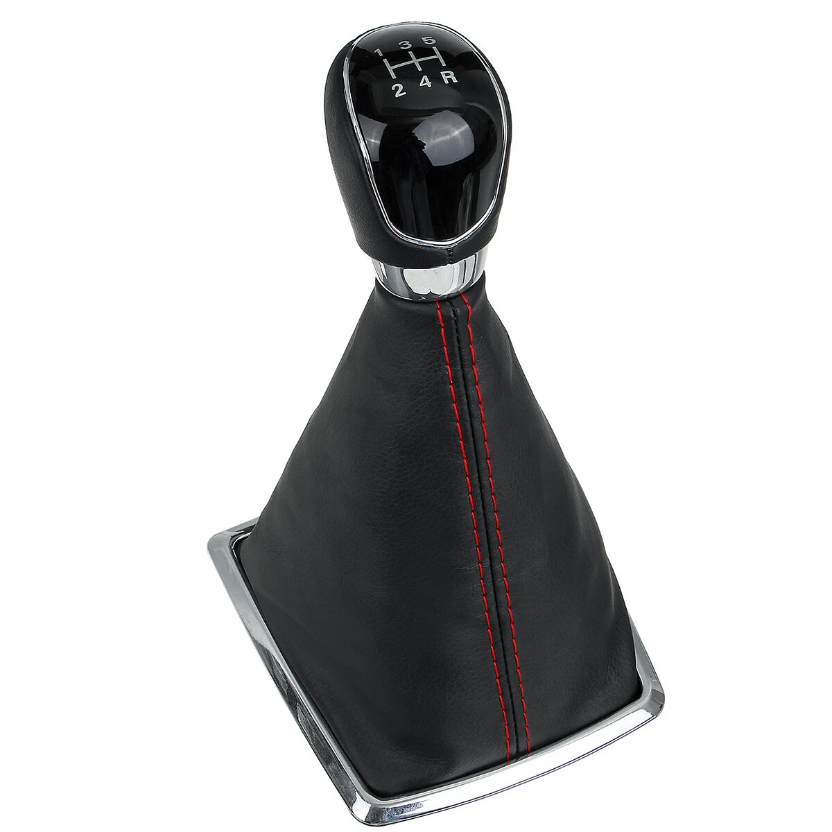5 Speed MT Car Gear Stick Shift Knob with Dust Boot Cover For Ford Focus 2005-20 — view 2