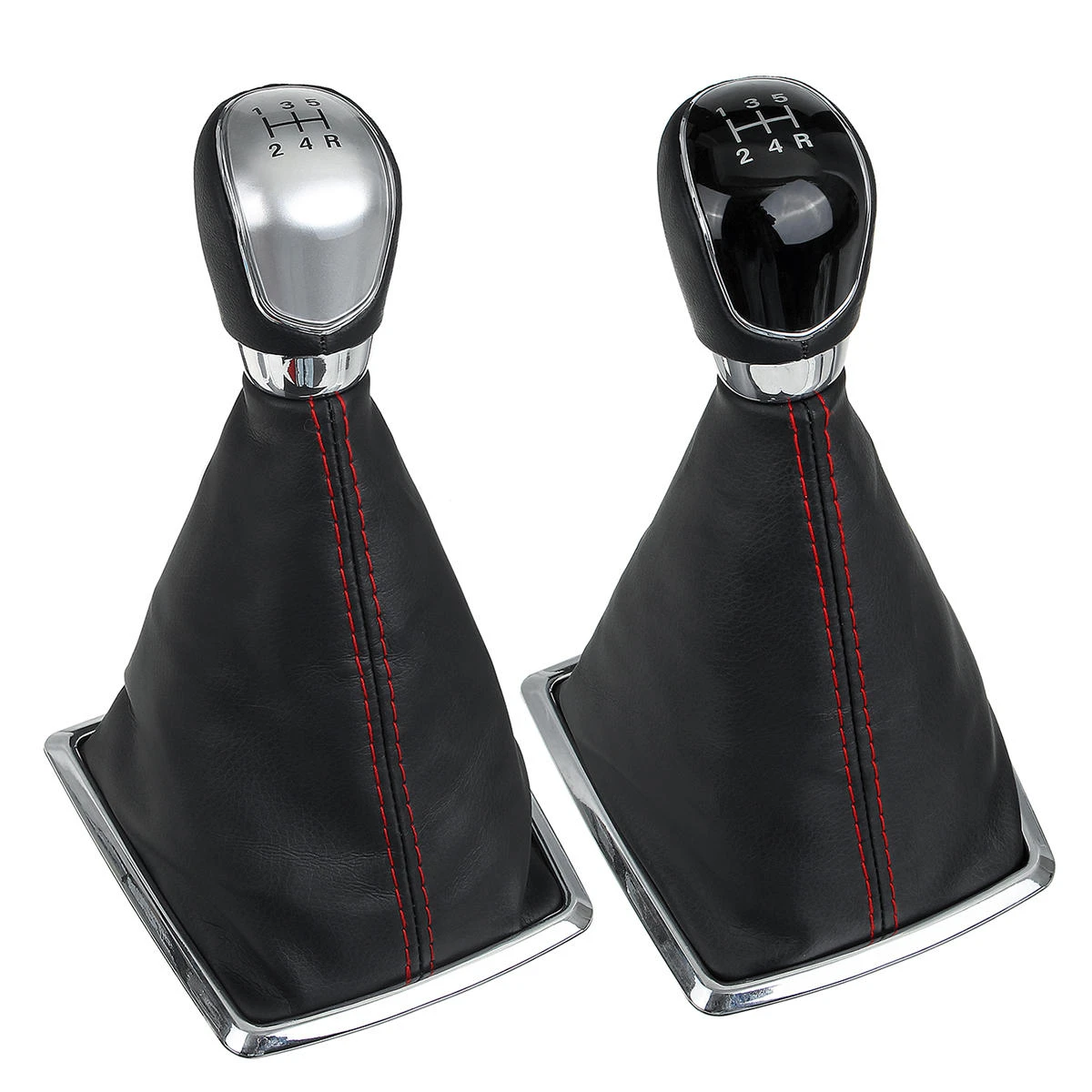 5 Speed MT Car Gear Stick Shift Knob with Dust Boot Cover For Ford Focus 2005-20 — view 9