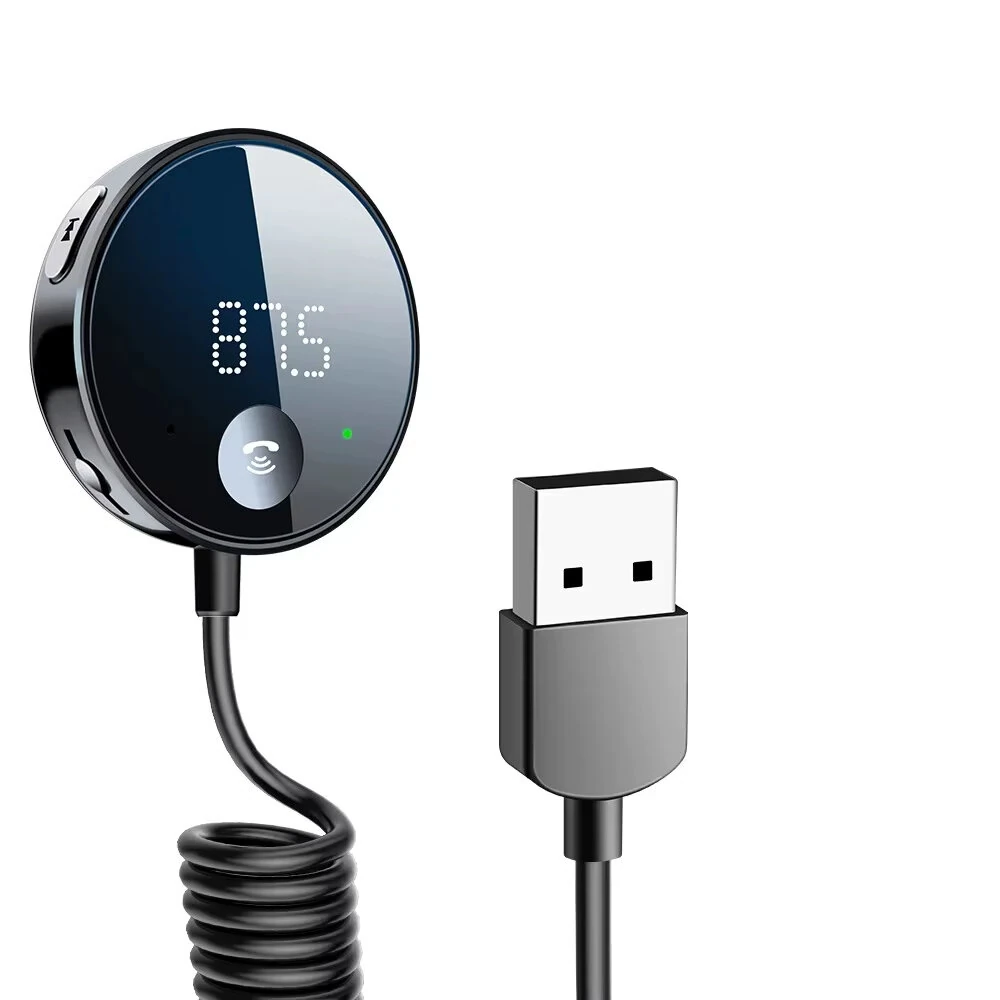 50Hz-20KHz Car Bluetooth Transmitter and Receiver Hands-Free Car FM Bluetooth Car Adapter Audio MP3 Player — Pricio