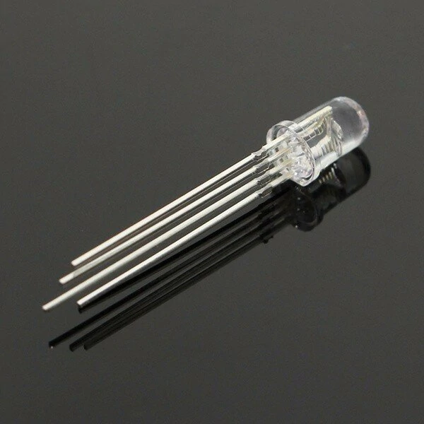 50pcs LED RGB Common Cathode 4-Pin F5 5MM Diode — view 4