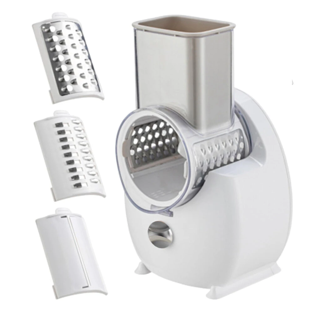 50W Multifunctional Vegetable Cutter Kitchen Drum Electric Vegetable Cutter Vegetable Slicer Potato Grater Electric Cheese Grater — view 2