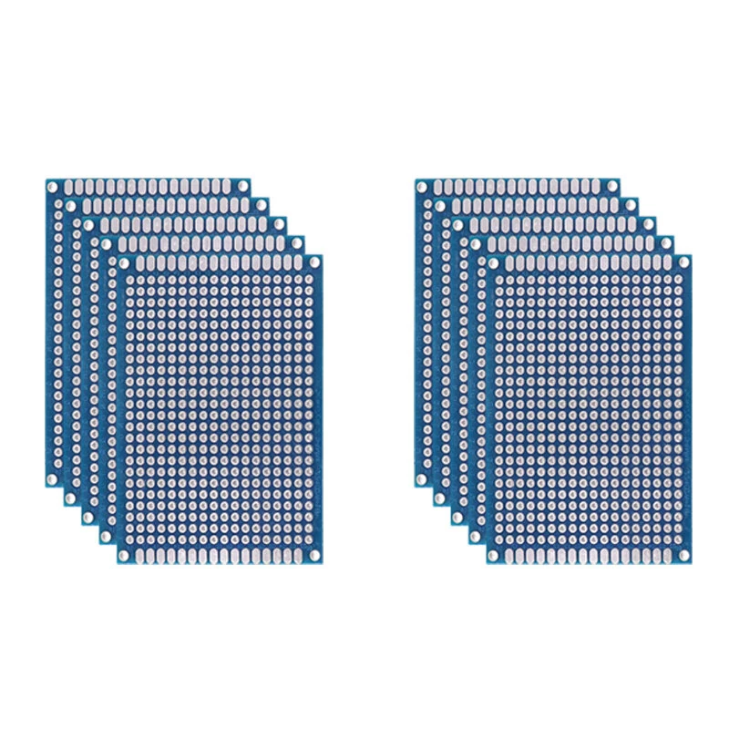 5/10PCS PCB Board Prototype Board Blue 2x8/3x7/4x6/5x7/7x9cm Double Sided Circuit Board For DIY Soldering Project — view 6