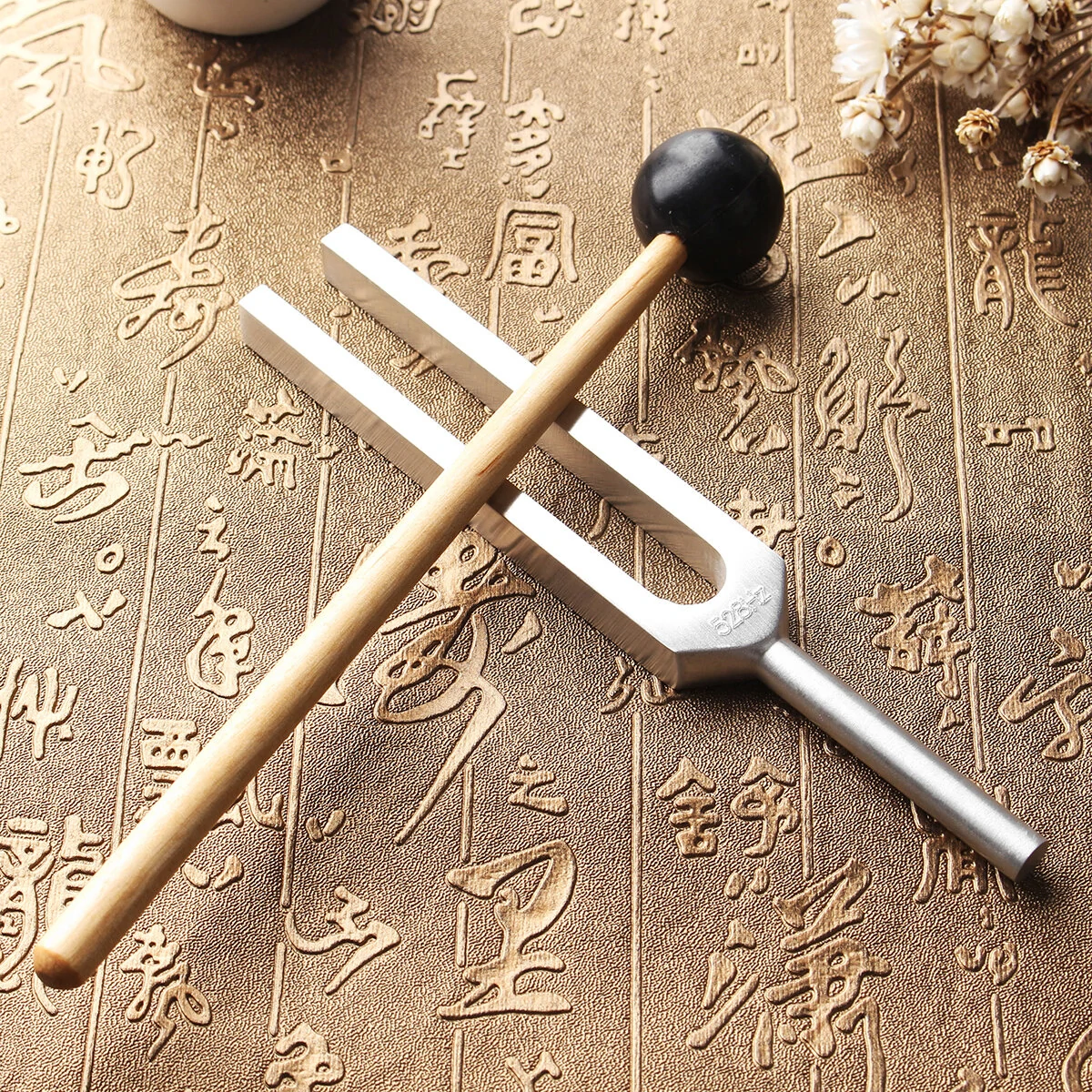 528Hz Medical Tuning Fork Chakra Hammer Sound Healing Therapy Diagnostic with Mallet — view 8