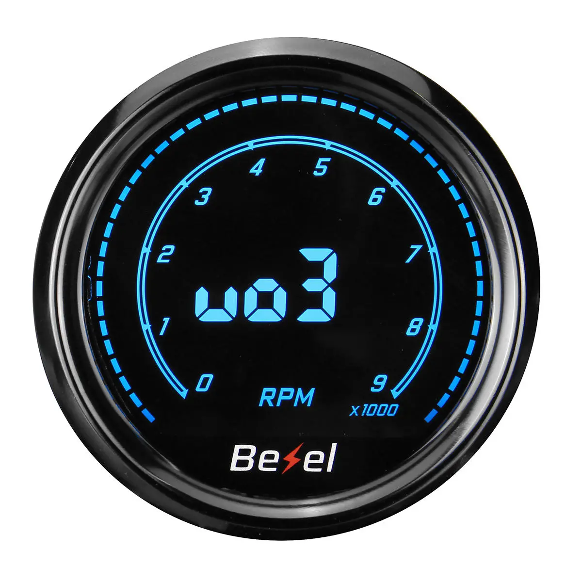52mm Tachometer Gauge for Ten Color LED Meter 12V Car Gauge  0-9000RPM — view 6