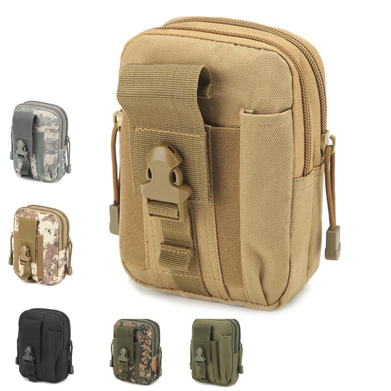 5.5 Inch Outdoor EDC Tactical Waist Bags Pack Men Cell Phone Case Wallet Pouch Holder For Sports Camping Hiking — Pricio