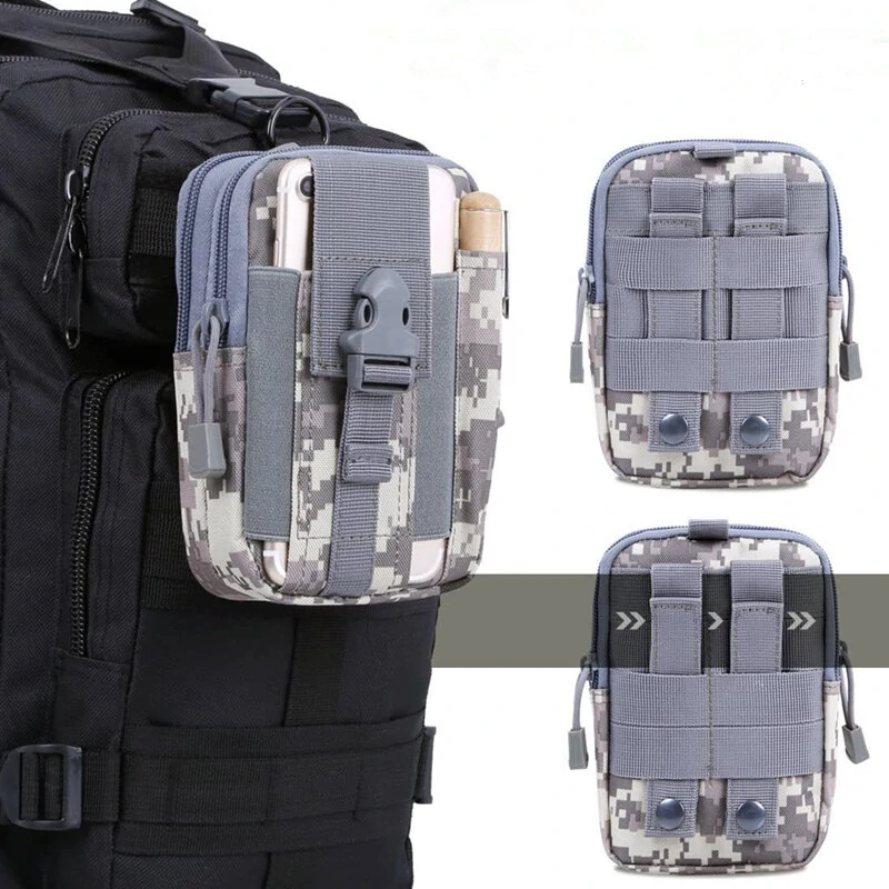 5.5 Inch Outdoor EDC Tactical Waist Bags Pack Men Cell Phone Case Wallet Pouch Holder For Sports Camping Hiking — view 11