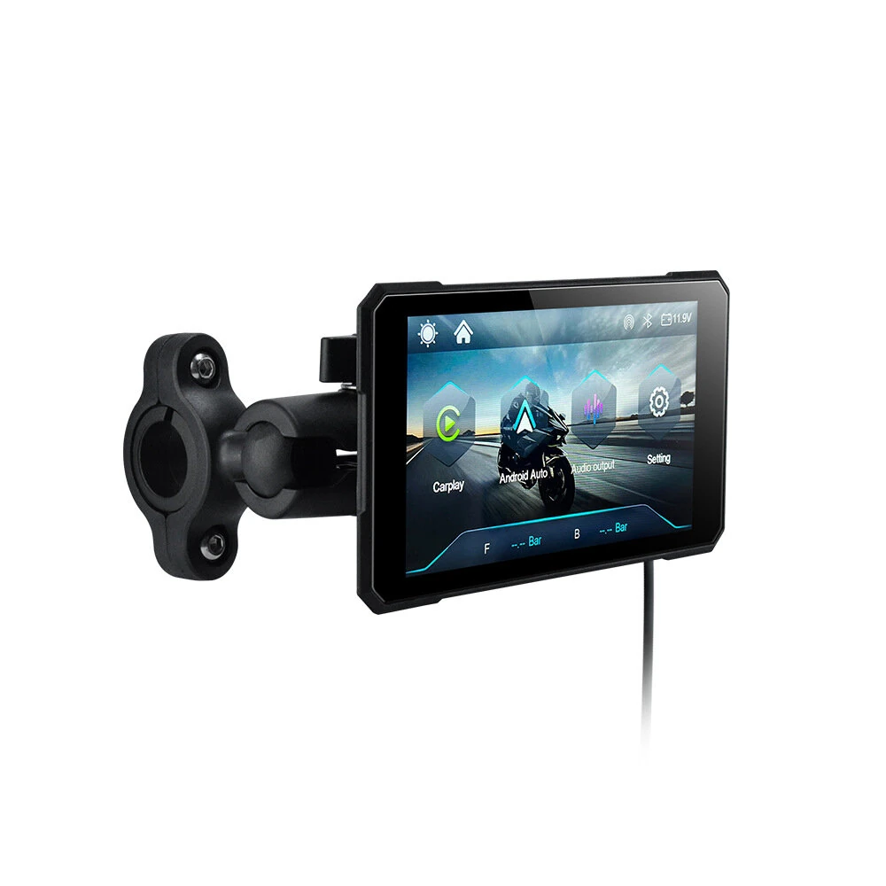 5inch Rotating Screen Motorcycle Wireless Carplay Android Auto Navigation GPS Monitor WIFI 5.0 BT — image 1