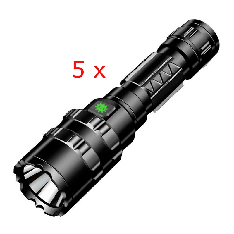 5pcs BIKIGHT 1102 L2 5Modes 1600 Lumens USB Rechargeable Camping Hunting LED Flashlight 18650 — view 2