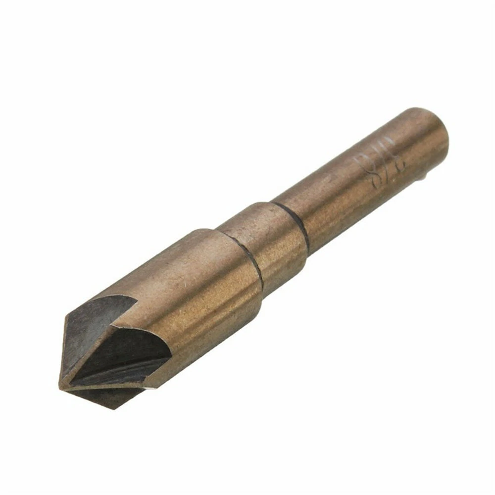 5PCS Countersink Tool Bit Set Includes 1/4" 3/8" 1/2" 5/8" 3/4" Drills Perfect for Woodworking Soft Metal DrillingPlastic Cutting — view 7