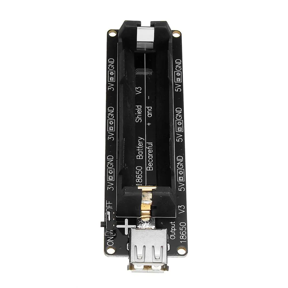 5Pcs ESP32 ESP32S 18650 Battery Charge Shield V3 Micro USB Type-A USB 0.5A Test Charging Protection Board Wemos for Arduino - products that work with official Arduino boards — view 3