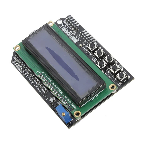 5Pcs Keypad Shield Blue Backlight For Robot LCD 1602 LCD1602 Display Module Input Output Expansion Board — view 2