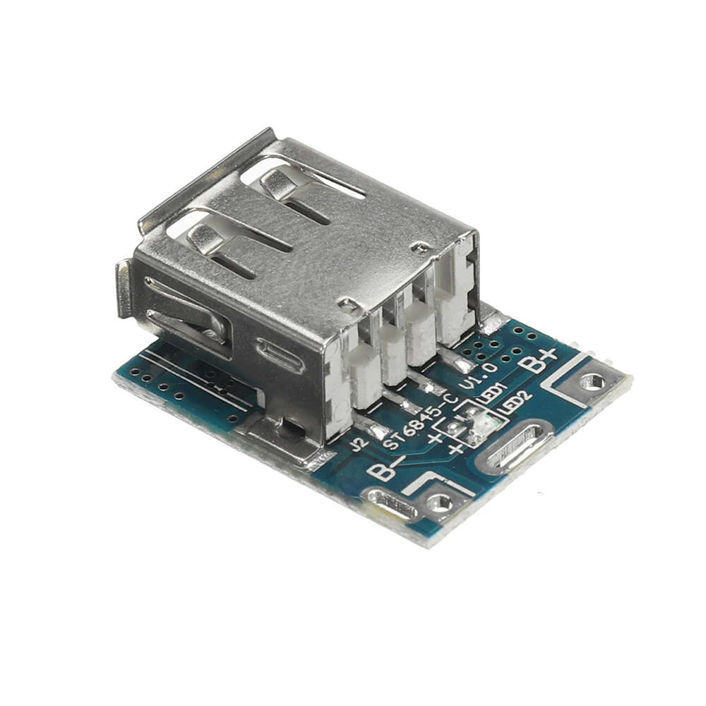 5Pcs Micro USB 5V Lithium Battery Charger Boost Protection Board Li-Po Li-ion 18650 Power Bank Charger Board DIY — view 10