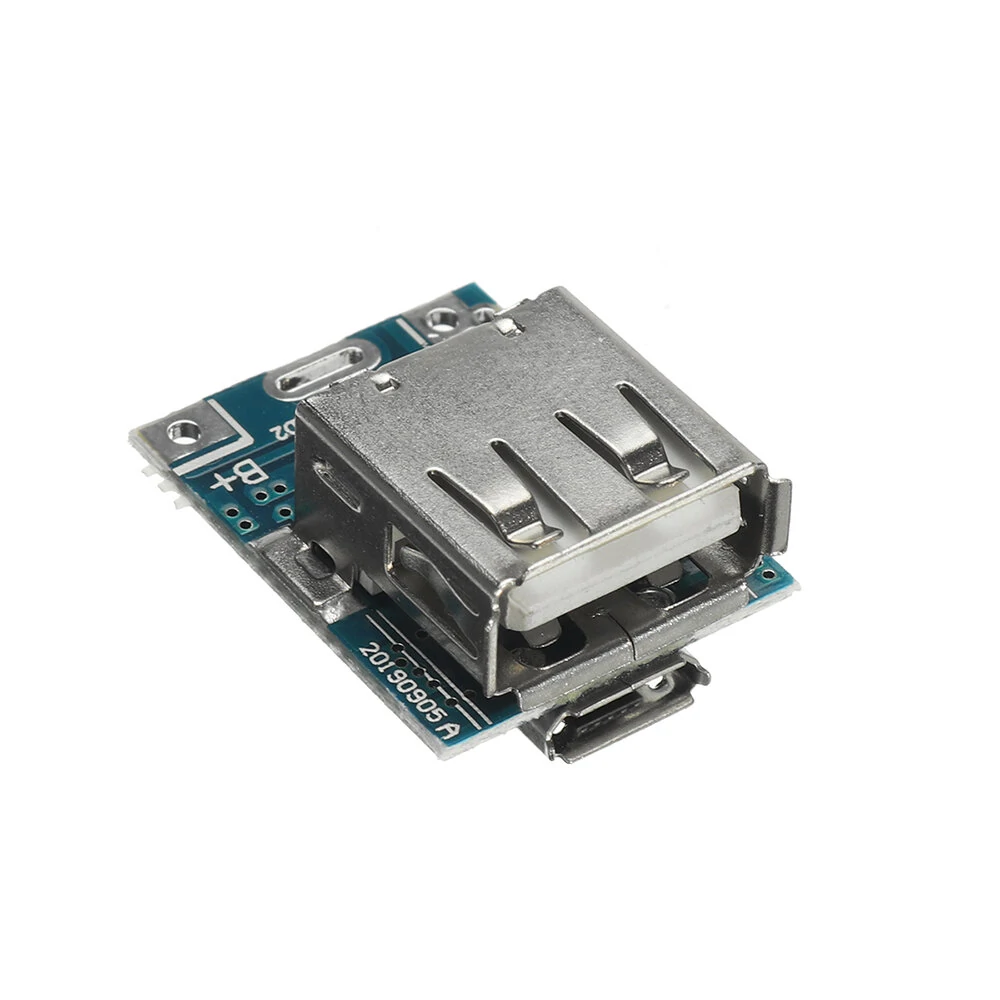 5Pcs Micro USB 5V Lithium Battery Charger Boost Protection Board Li-Po Li-ion 18650 Power Bank Charger Board DIY — view 2