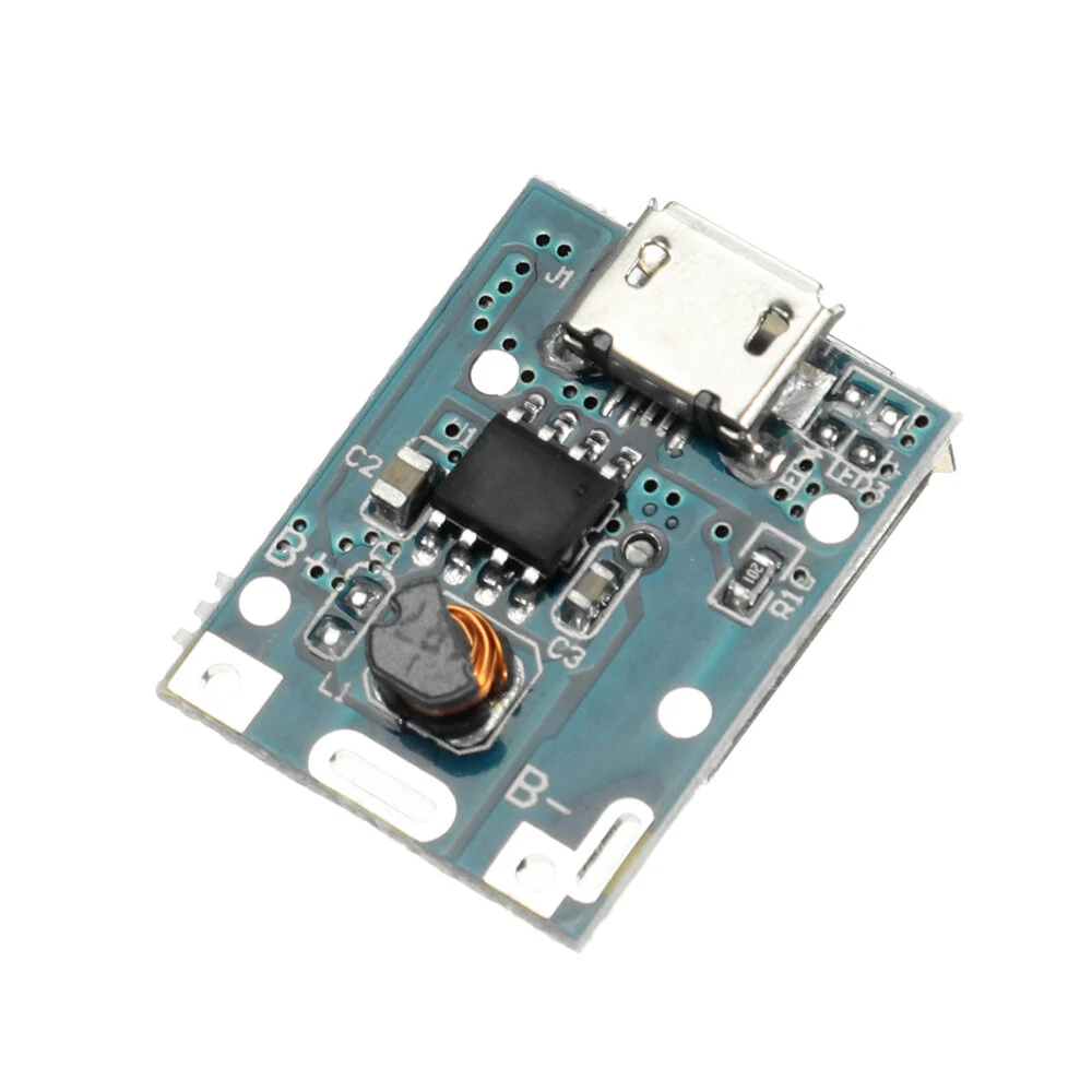 5Pcs Micro USB 5V Lithium Battery Charger Boost Protection Board Li-Po Li-ion 18650 Power Bank Charger Board DIY — view 3