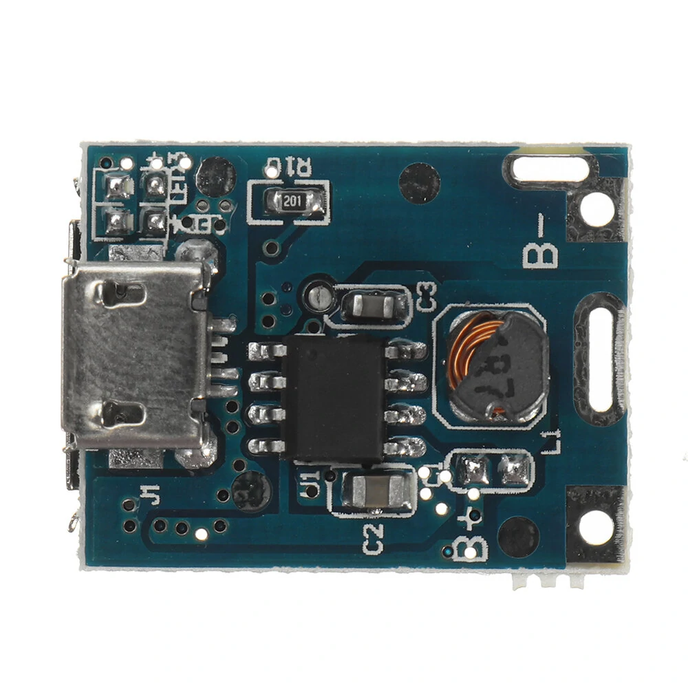 5Pcs Micro USB 5V Lithium Battery Charger Boost Protection Board Li-Po Li-ion 18650 Power Bank Charger Board DIY — view 5