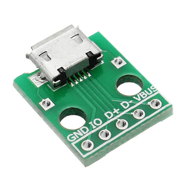 5pcs Micro USB To Dip Female Socket B Type Microphone 5P Patch To Dip 2.54mm Pin — Pricio