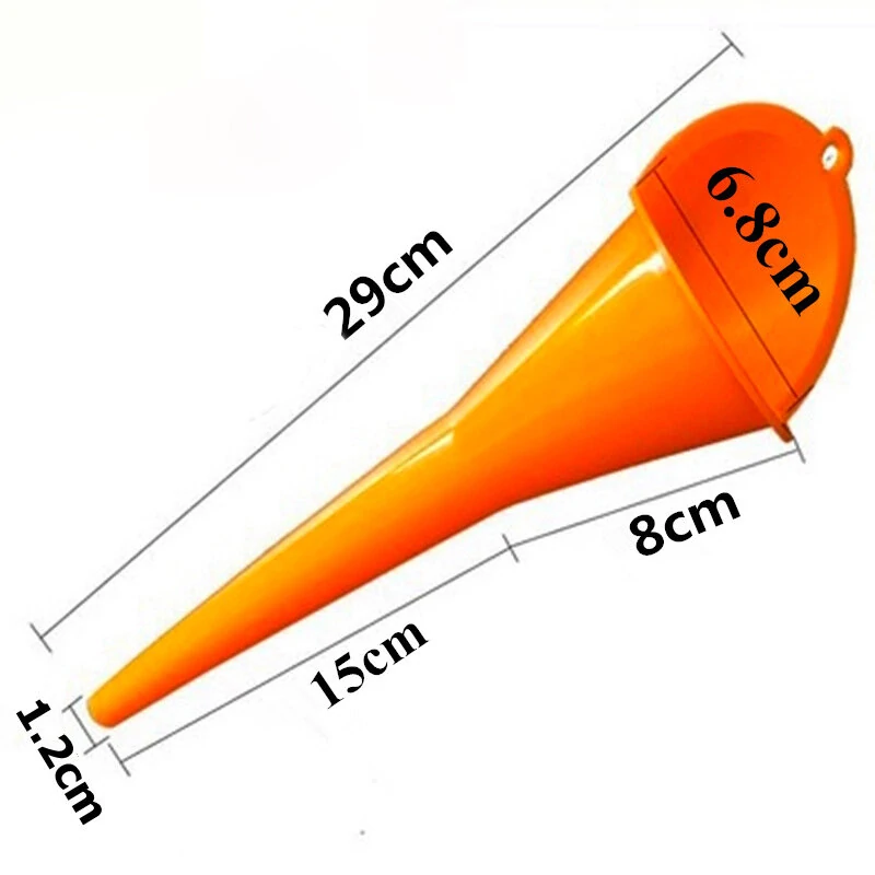 5pcs/Set Car Refueling Funnel Multi-Function Plastic Long Neck Oil Funnel Gasoline Engine Oil Additive Motorcycle Farm Machine Funnel — view 4