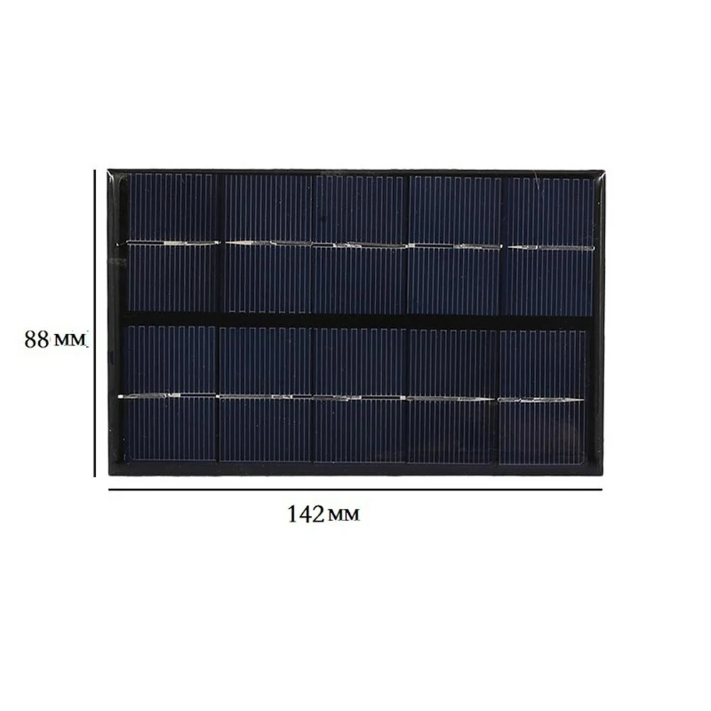 5V 2W Solar Panel Output USB Outdoor Portable Solar System Cell Phone Charger Solar Panel Battery Module Power Panel — view 6