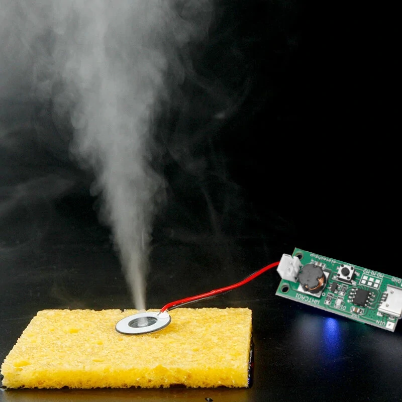 5V USB Humidifier Driver Board Type-C USB Mini Atomizing Spray Humidification DIY Kit Fogger Atomization Film Atomizer — view 2