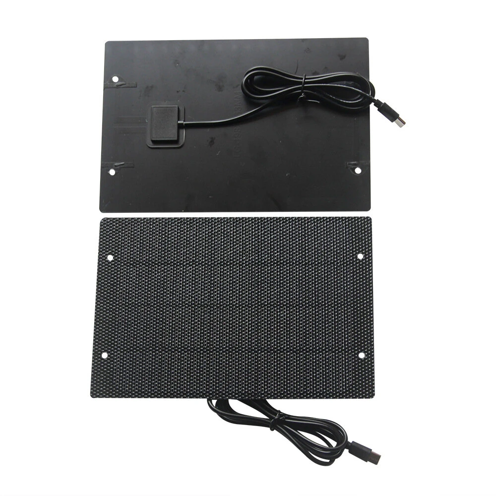 5W Solar Panel Charger ETFE 21.5 Percent Efficiency Monocrystalline Silicon Portable Waterproof Type-C for Outdoor Phone Power Bank Fans Lights Charging — view 8