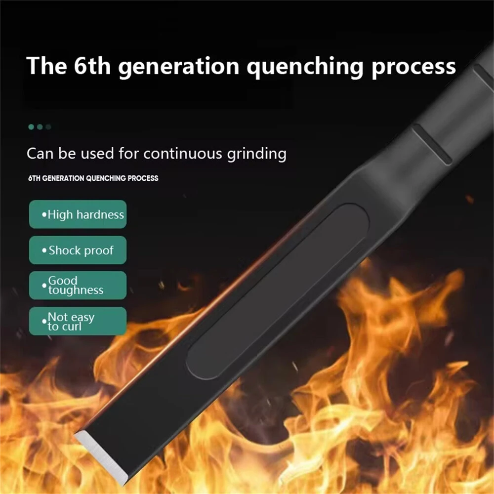 6-12 Inch Heavy Duty Flat Chisel Mason Concrete Chisel with Hand Protection for Demolishing Carving Scaling Breaking Hounding — view 4