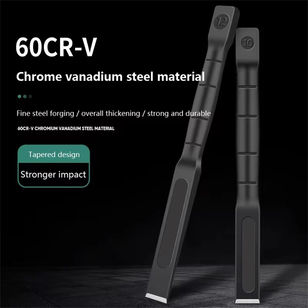 6-12 Inch Heavy Duty Flat Chisel Mason Concrete Chisel with Hand Protection for Demolishing Carving Scaling Breaking Hounding — view 5