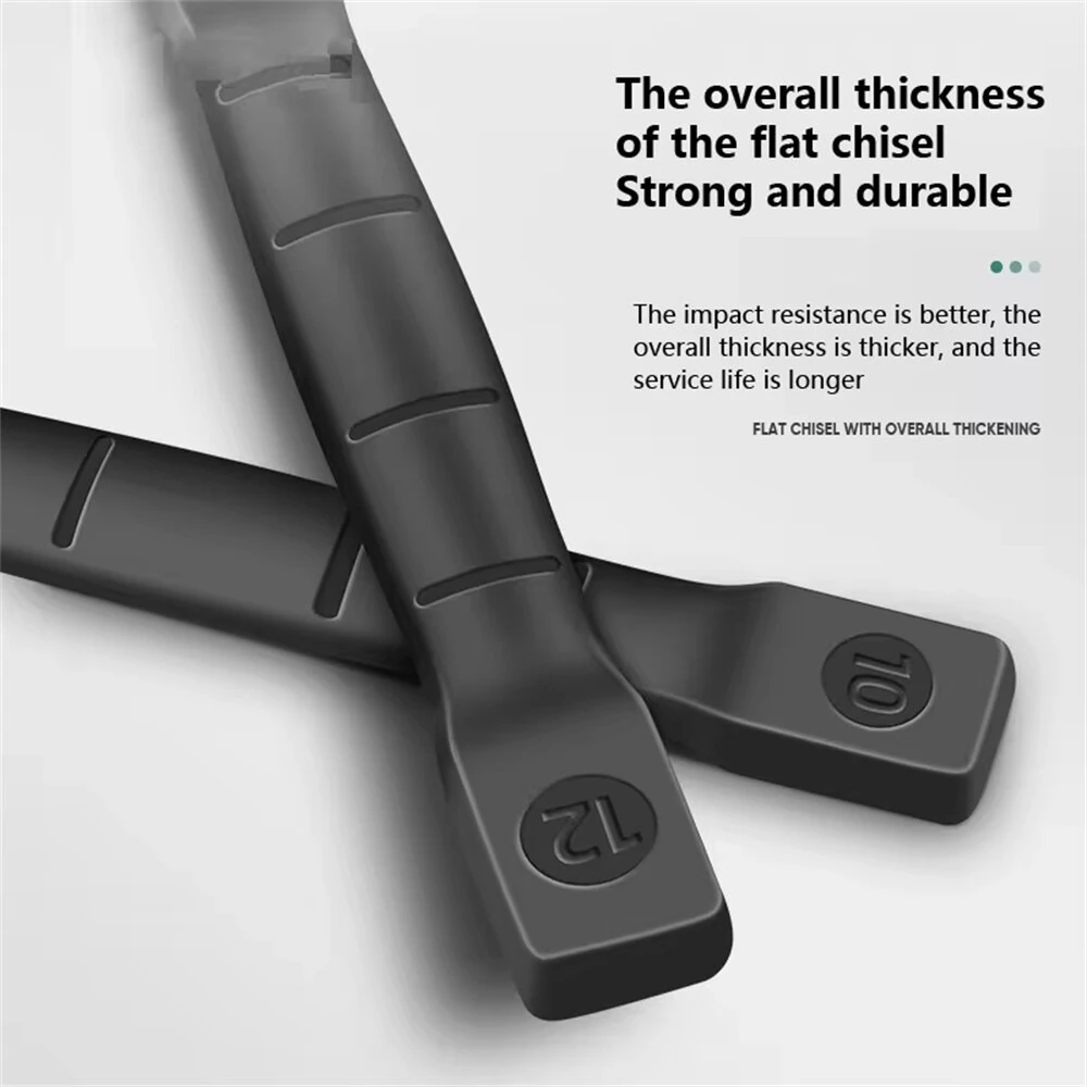 6-12 Inch Heavy Duty Flat Chisel Mason Concrete Chisel with Hand Protection for Demolishing Carving Scaling Breaking Hounding — view 7