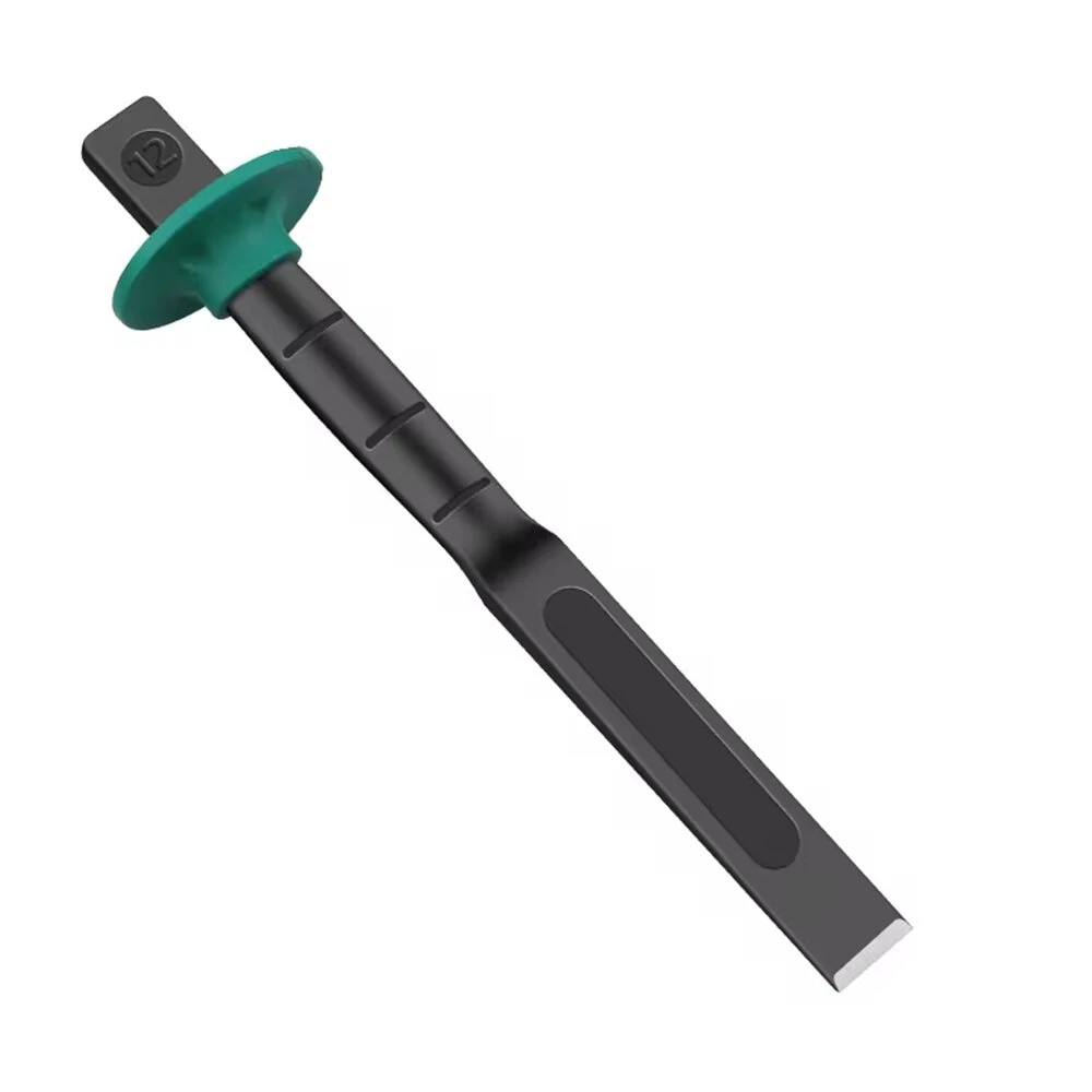 6-12 Inch Heavy Duty Flat Chisel Mason Concrete Chisel with Hand Protection for Demolishing Carving Scaling Breaking Hounding — view 8