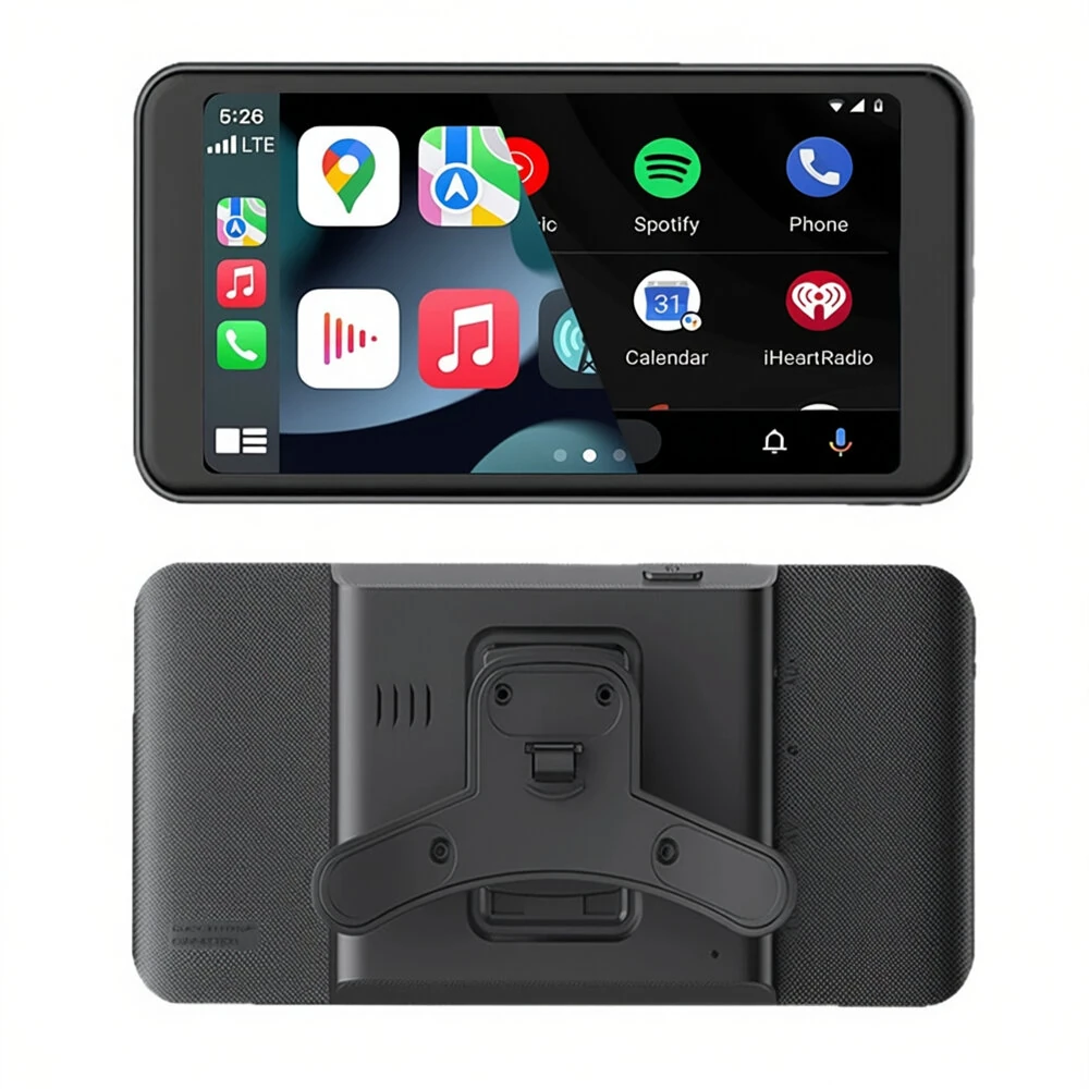 6.5 Inch Rotatable Wireless Car Display Touchscreen CarPlay Android Auto Hicar Phone Screen Mirroring Navigation Rotatable Multimedia Player — image 1