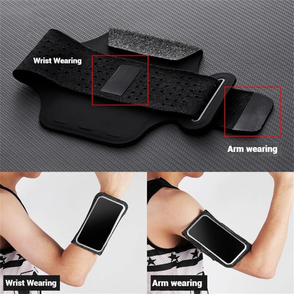 6.5'' Running Arm Bag Sports Waterproof Sweatproof Touch Screen Night Reflective Phone Bag for Outdoor Riding Hiking Fitness — view 7