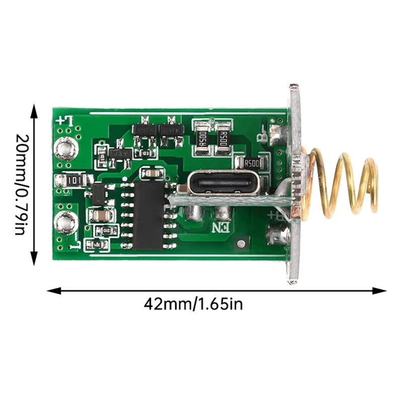 6-8.4V Dual Lithium Flashlight 10W LED Drive Board 3 Modes PCB Circuit Board DIY Accessories for Two 18650/26650 Batteries — view 8