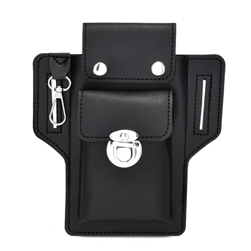 6.9-inch Mobile Phone Bag Men's Multifunctional Anti-theft Waterproof Waist Bag Hang Keys Belted Phone Pouch — view 8