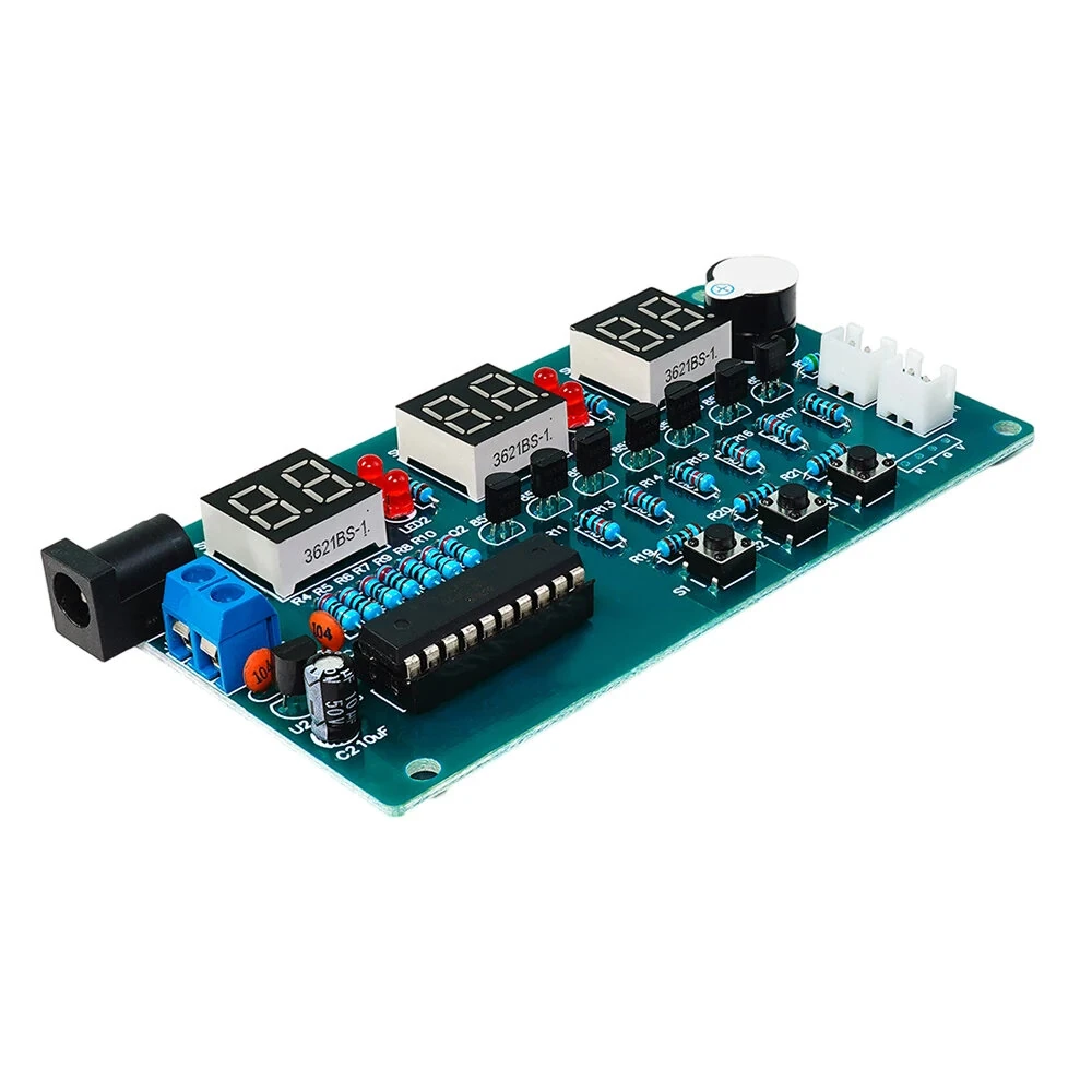 6-bit Digital Clock DIY Kit 51 Microcontroller Electronic Clock 6 bit Tube LED Display Module Suite Parts and Components DC5-12V — view 2