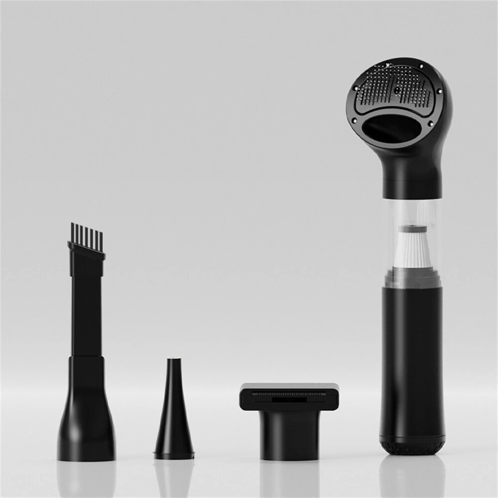 6 in 1 Wireless Portable Vacuum Cleaner Multi-Functional Pet Grooming Tool High Suction Three Adjustable Settings Auitable for Pets Grooming Car Home Use Cleaning — view 8