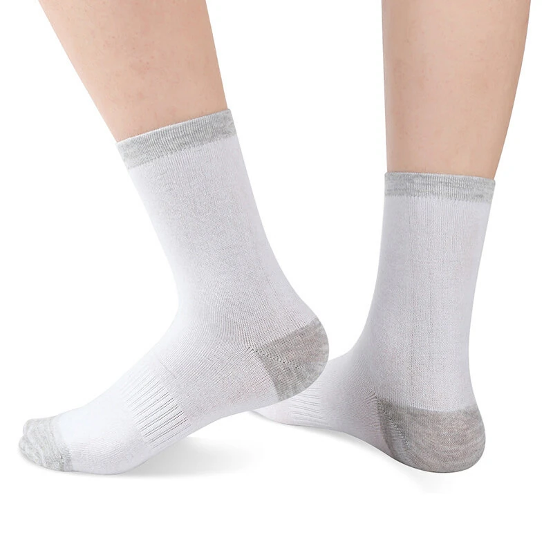 6 Pair Autumn Winter Men Socks Cotton Leisure Business Long Socks Walking Running Hiking Warm Socks For Male Plus Size 42-48 — view 5