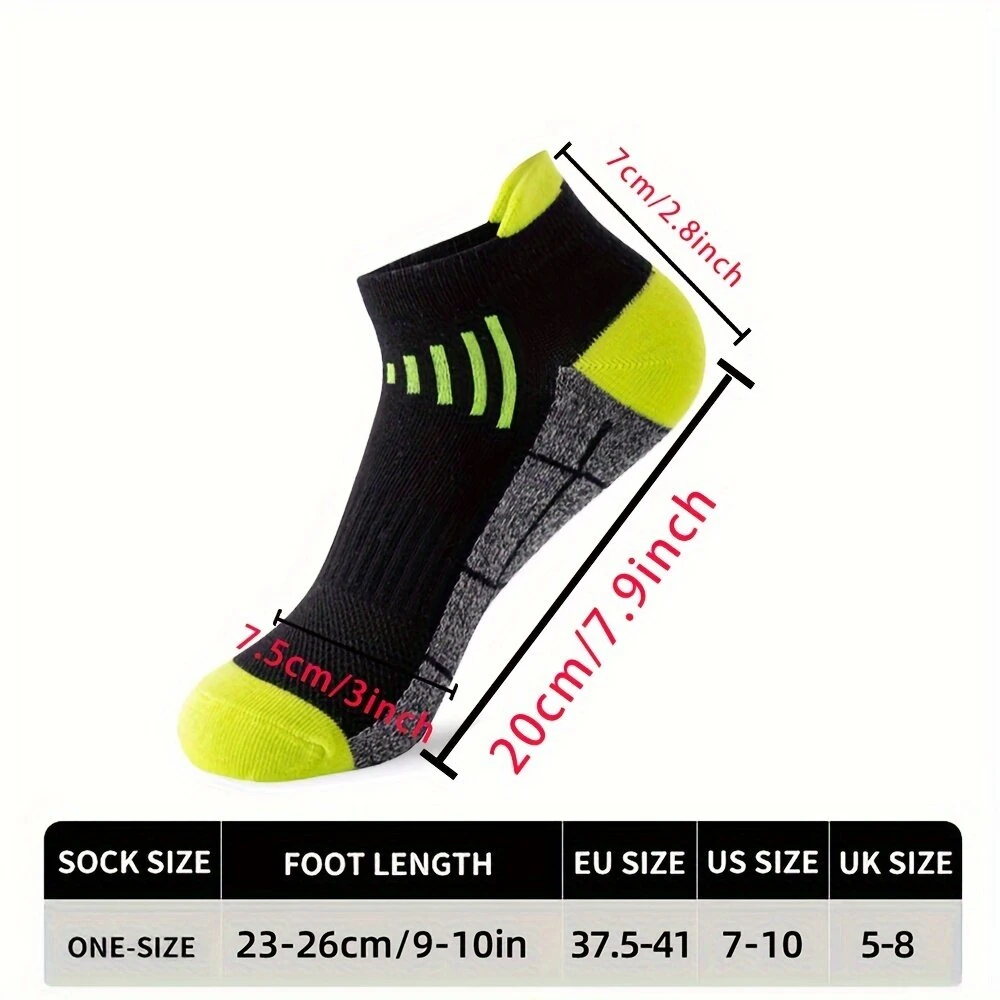 6 Pairs Men's  Ankle Socks, Anti Odor & Sweat Absorption Breathable Cotton Low Cut Socks Mens Sport Socks for Outdoor Running Cycling Hiking Wearing All Seasons Wearing — view 4