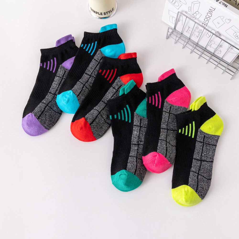 6 Pairs Men's  Ankle Socks, Anti Odor & Sweat Absorption Breathable Cotton Low Cut Socks Mens Sport Socks for Outdoor Running Cycling Hiking Wearing All Seasons Wearing — view 6