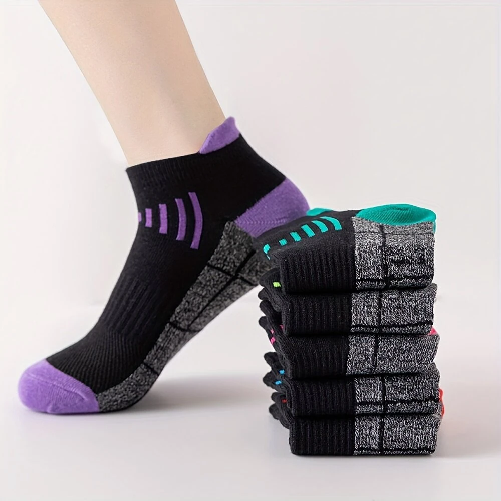 6 Pairs Men's  Ankle Socks, Anti Odor & Sweat Absorption Breathable Cotton Low Cut Socks Mens Sport Socks for Outdoor Running Cycling Hiking Wearing All Seasons Wearing — view 7