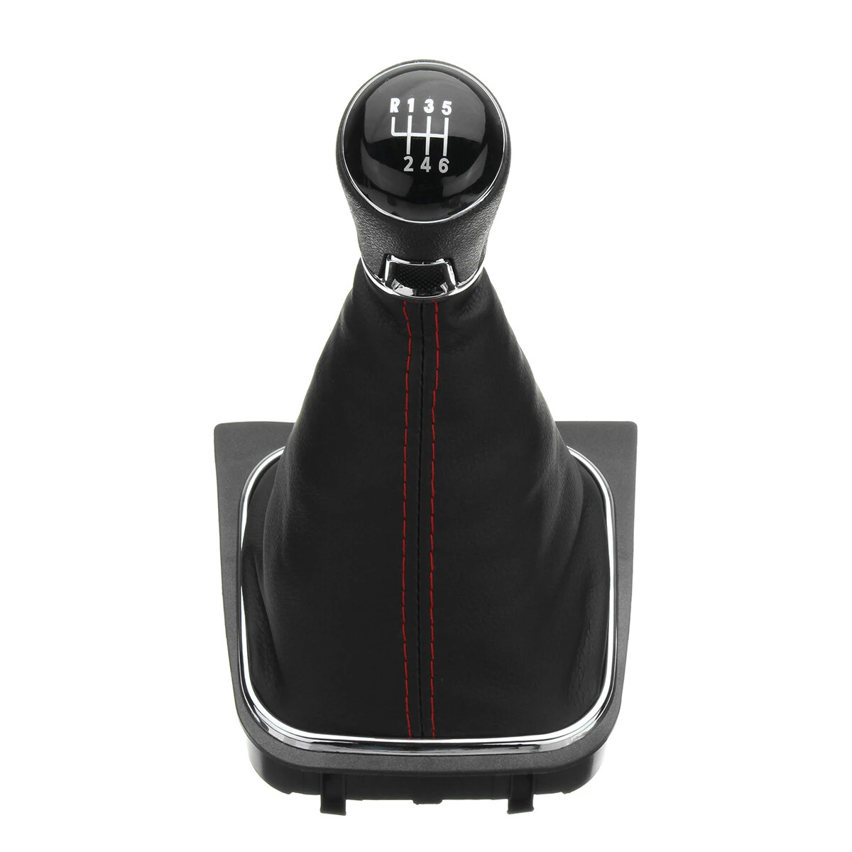 6 Speed Gear Shift Knob Shifter 11mm Inner PU Leather Boot Gaitor Cover For VW G — view 11