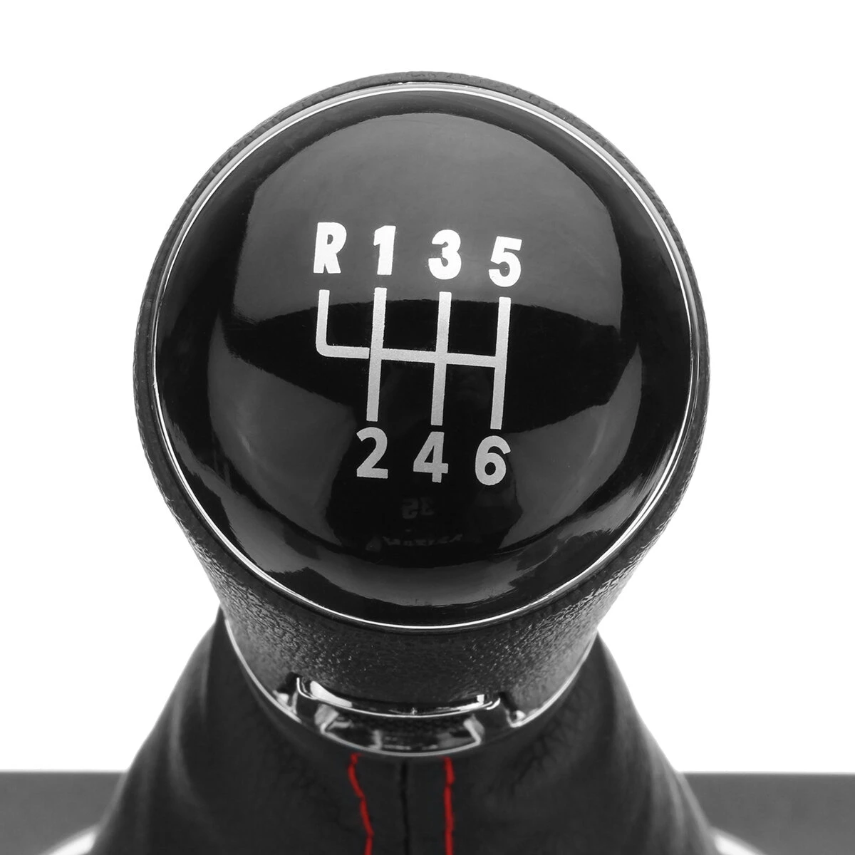 6 Speed Gear Shift Knob Shifter 11mm Inner PU Leather Boot Gaitor Cover For VW G — view 8