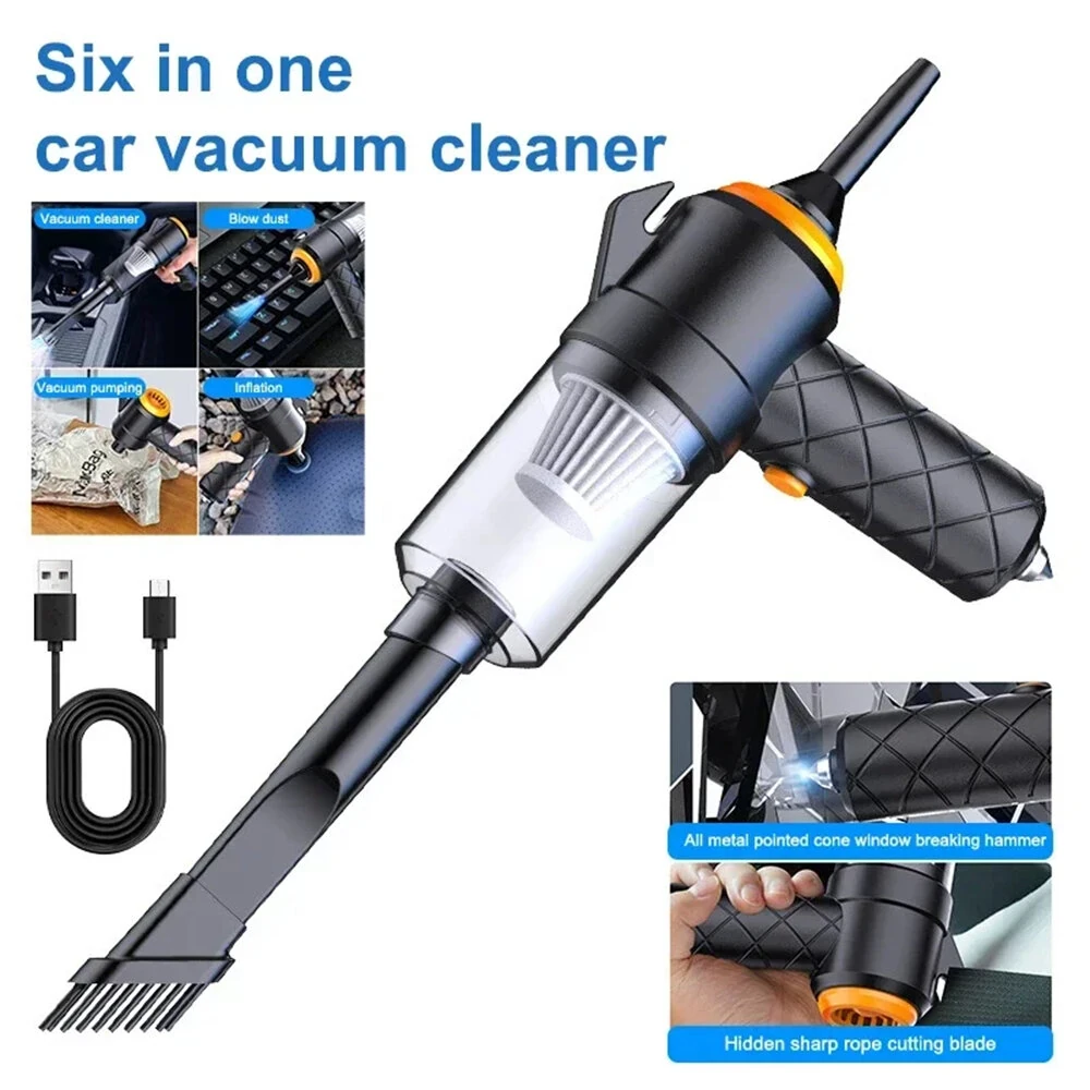 6000Pa Portable Multi Function Car Vacuum Cleaner High Suction Washing and Blowing Outdoor Indoor Use — image 1
