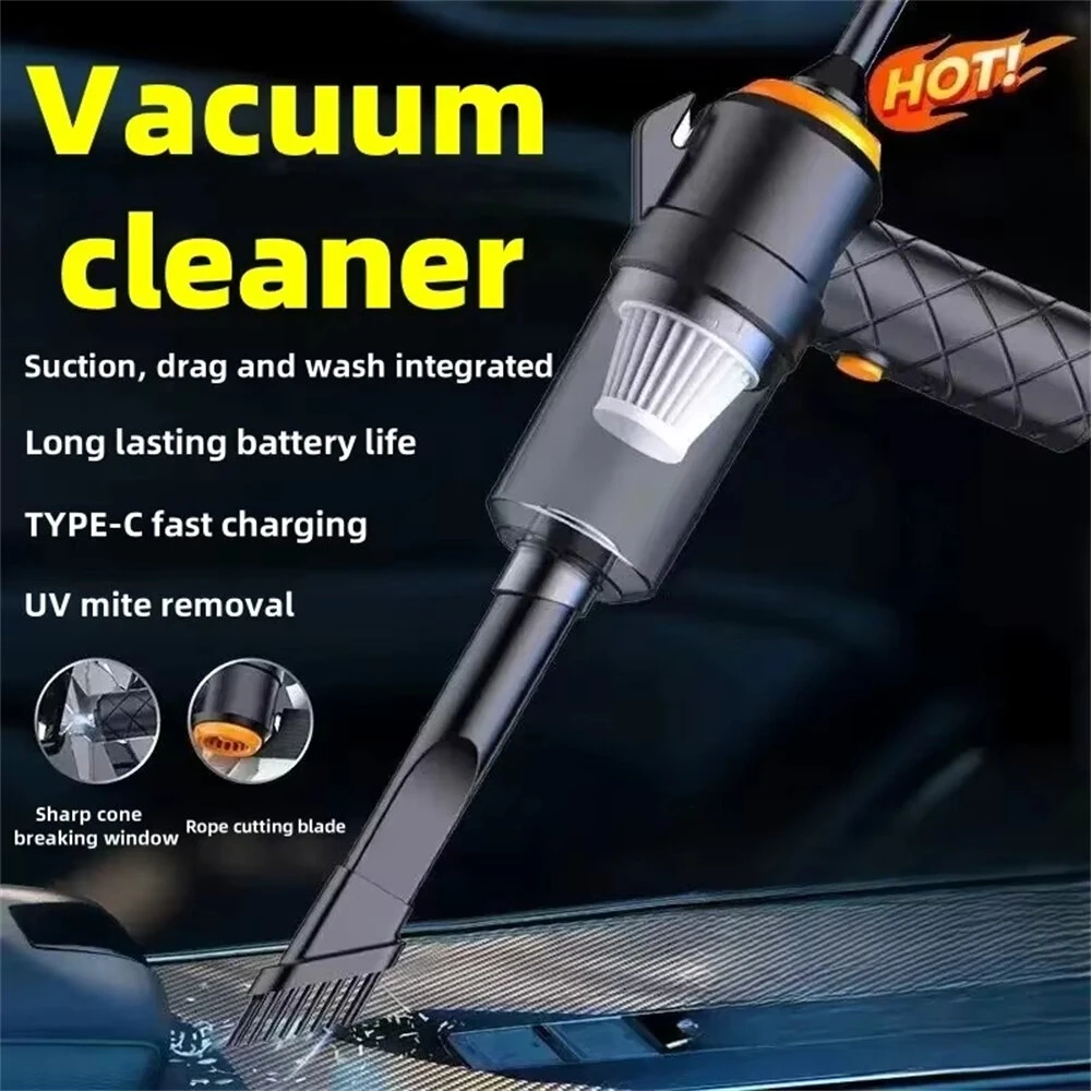 6000Pa Portable Multi Function Car Vacuum Cleaner High Suction Washing and Blowing Outdoor Indoor Use — view 2