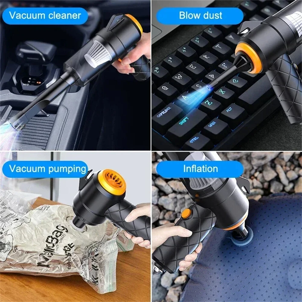 6000Pa Portable Multi Function Car Vacuum Cleaner High Suction Washing and Blowing Outdoor Indoor Use — view 5