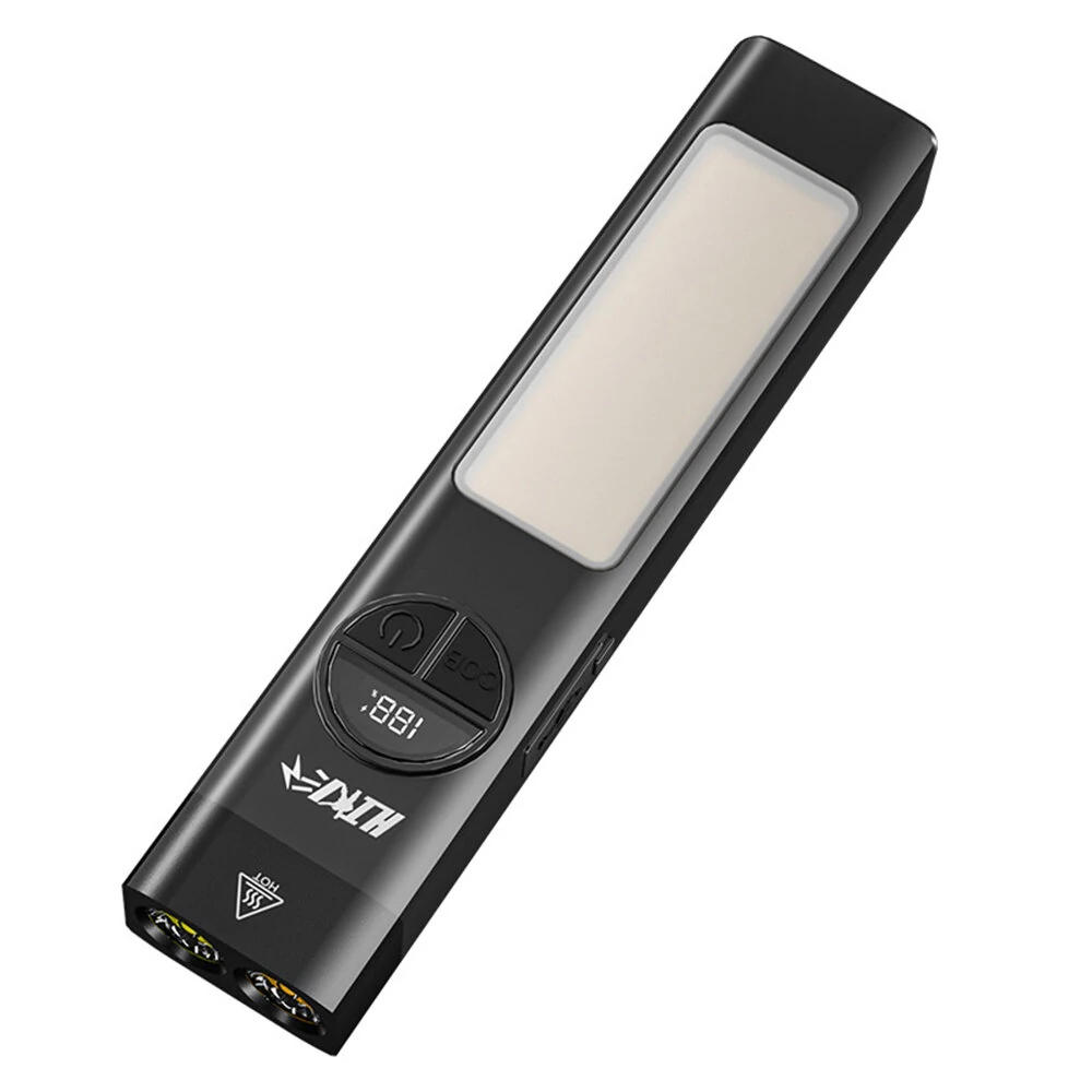 600LM Portable Flashlight UV Light 8 Lighting Modes Built In 1000mAh Battery Rechargeable Magnetic With Clip Emergency Torch Clip Pocket Light — view 2