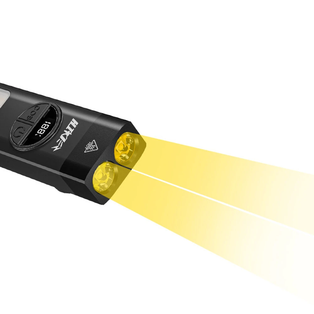 600LM Portable Flashlight UV Light 8 Lighting Modes Built In 1000mAh Battery Rechargeable Magnetic With Clip Emergency Torch Clip Pocket Light — view 4